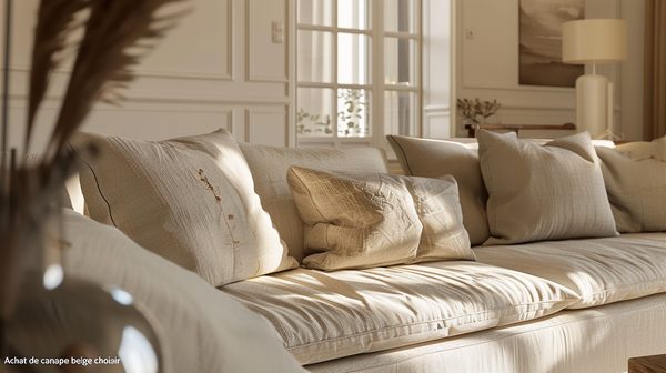 Achat de canapé beige : quel style choisir ?