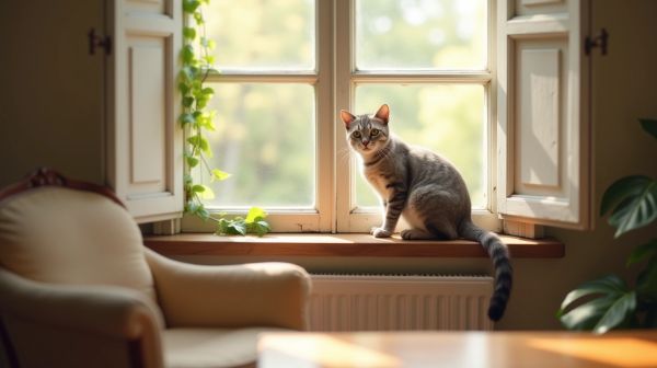 Adoptez une chatière sans percer la fenêtre pour libérer votre animal